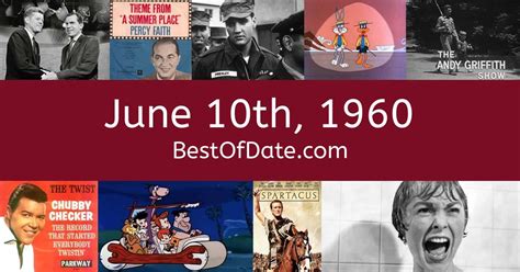 What happened June 10 1960?