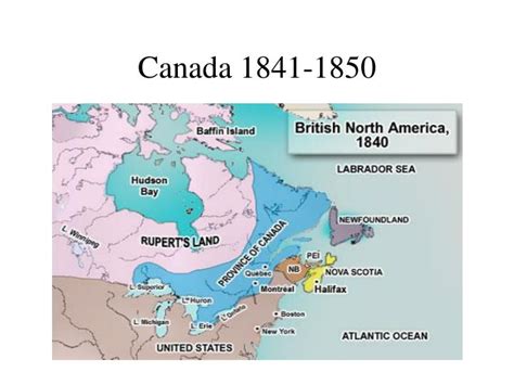 What happened in Canada in the 1850s?