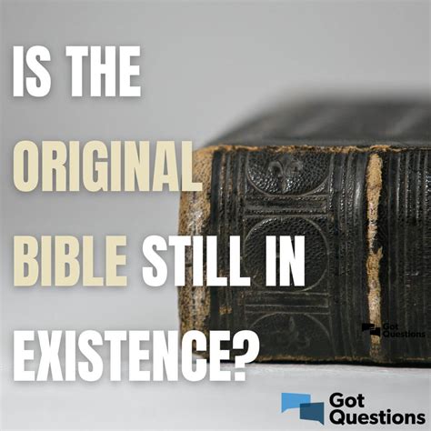 What happened to the original Bible?