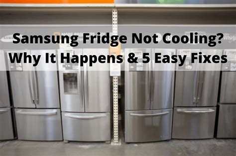 What happened when the fridge is not cooling?