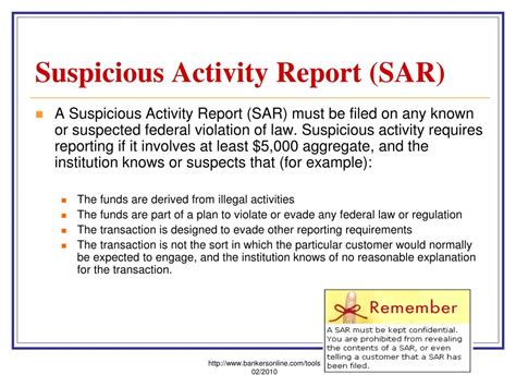 What happens after a suspicious activity report is filed?