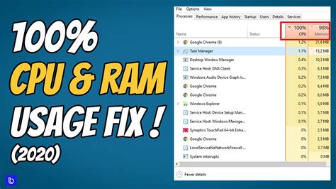 What happens at 100% RAM usage?