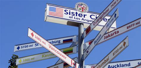 What happens between sister cities?