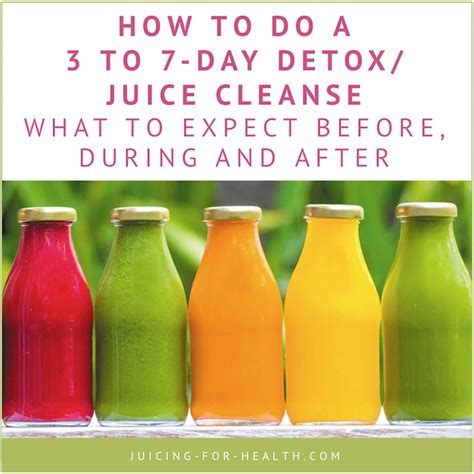 What happens during a 7 day detox?