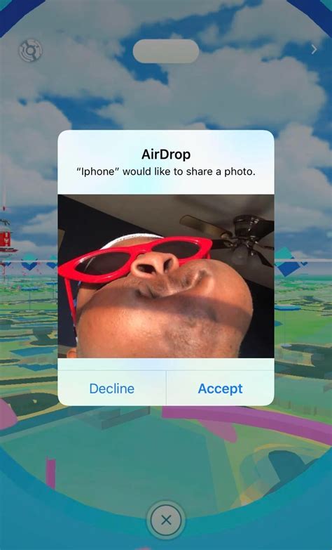 What happens if I accept a random AirDrop?