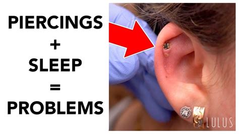 What happens if I accidentally sleep on my new piercing?