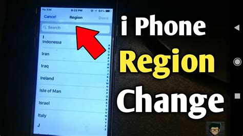 What happens if I change region on iPhone?