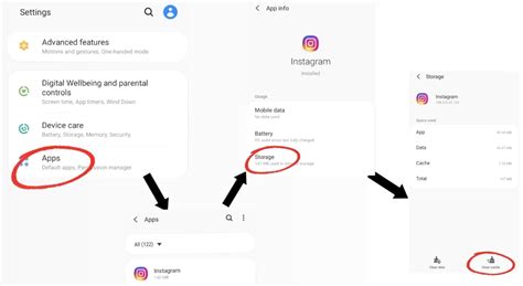 What happens if I clear my Instagram data?