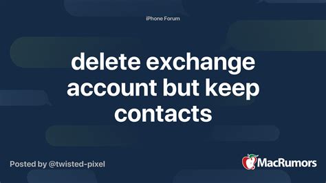 What happens if I delete Exchange account?