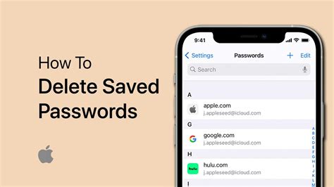 What happens if I delete Passwords on iPhone?