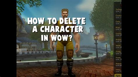 What happens if I delete a character in wow?