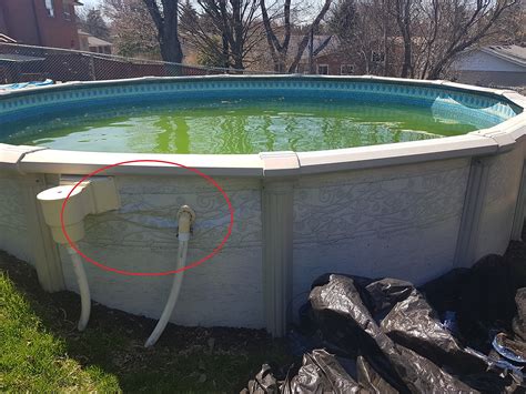 What happens if I drain my above ground pool?