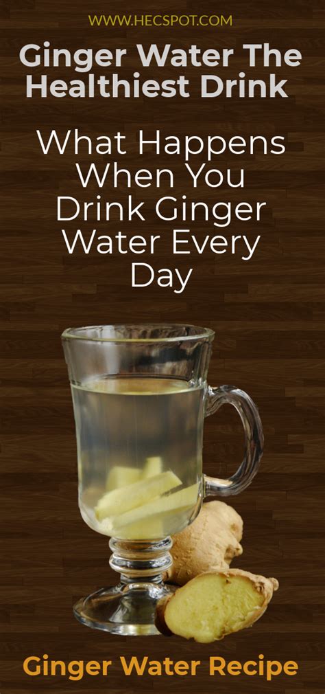 What happens if I drink ginger water everyday?