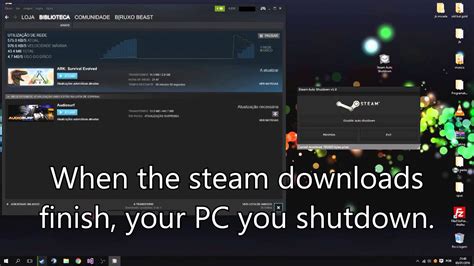 What happens if I shut down my PC while downloading a game on Steam?