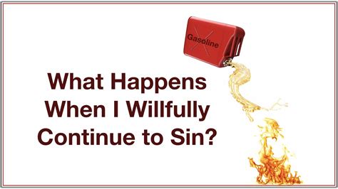 What happens if I sin?