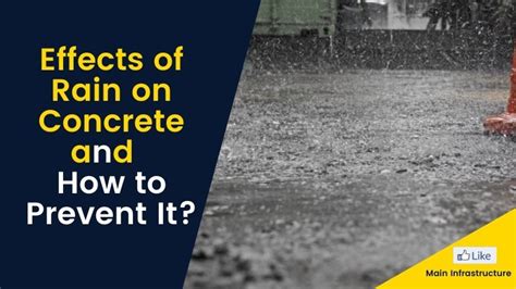 What happens if it rains 6 hours after pouring concrete?