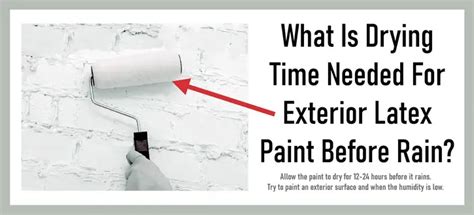 What happens if it rains before paint dries?