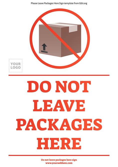 What happens if nobody signs for a package?