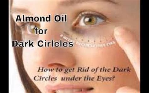 What happens if we apply almond oil under eyes?