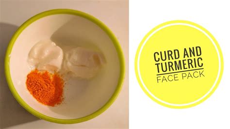 What happens if we apply curd and turmeric on face daily?