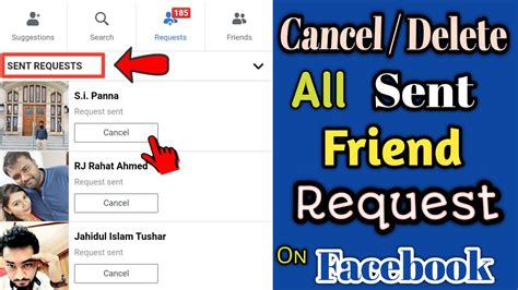 What happens if you accidentally delete a friend request?