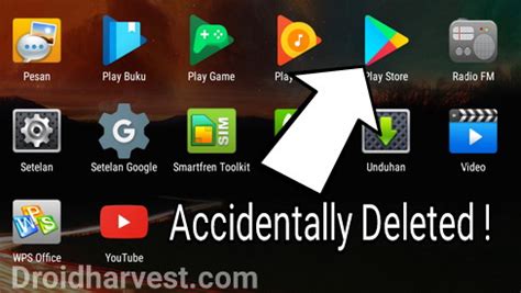 What happens if you accidentally deleted Google Play Store?