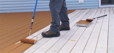 What happens if you apply deck stain in direct sunlight?