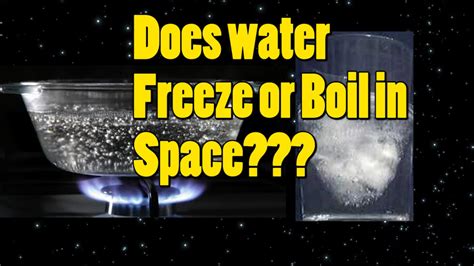 What happens if you boil water in space?