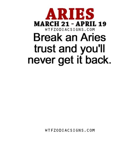 What happens if you break an Aries trust?