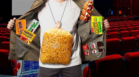 What happens if you bring food into the cinema?