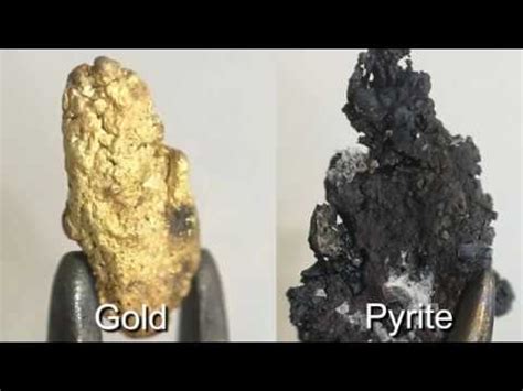 What happens if you burn gold with a torch?