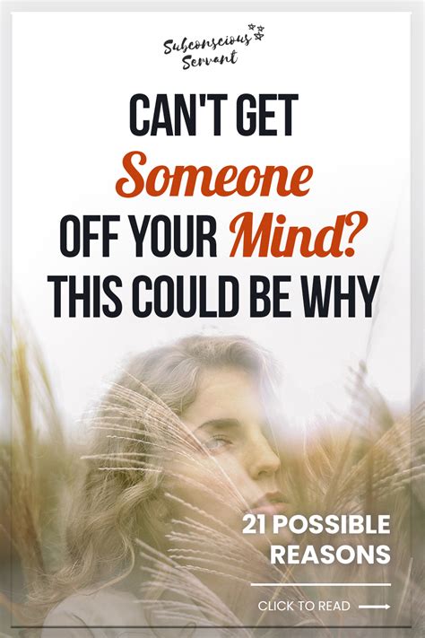 What happens if you can't get someone off your mind?