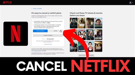 What happens if you cancel Netflix in the middle of the month?