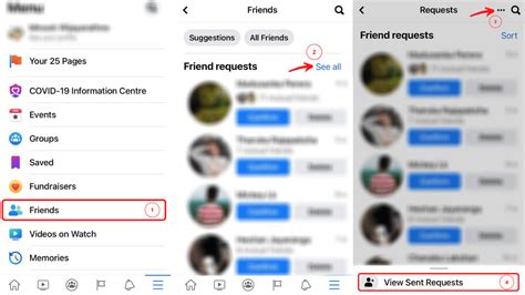What happens if you cancel a friend request you sent on Facebook?