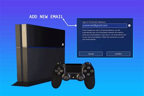 What happens if you change your email on ps4?