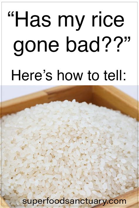 What happens if you cook bad rice?