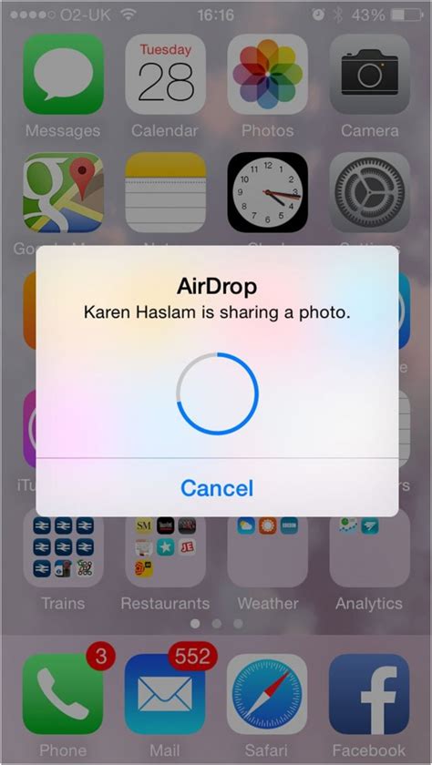 What happens if you decline AirDrop?