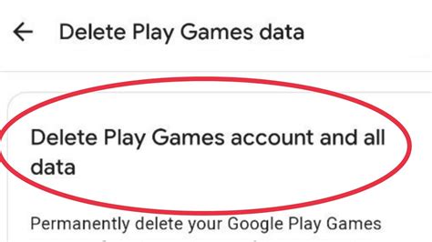What happens if you delete play games account?