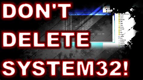 What happens if you delete system files?
