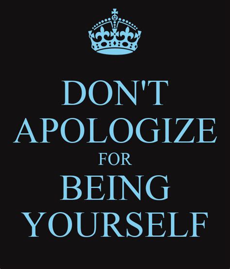 What happens if you don't apologize?