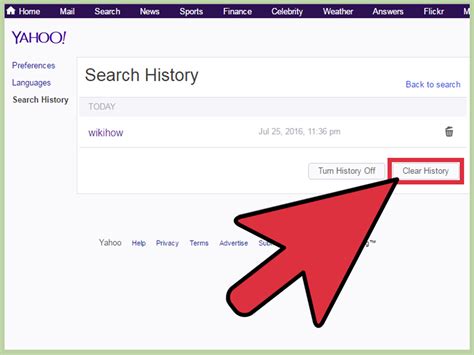 What happens if you don't clear your search history?