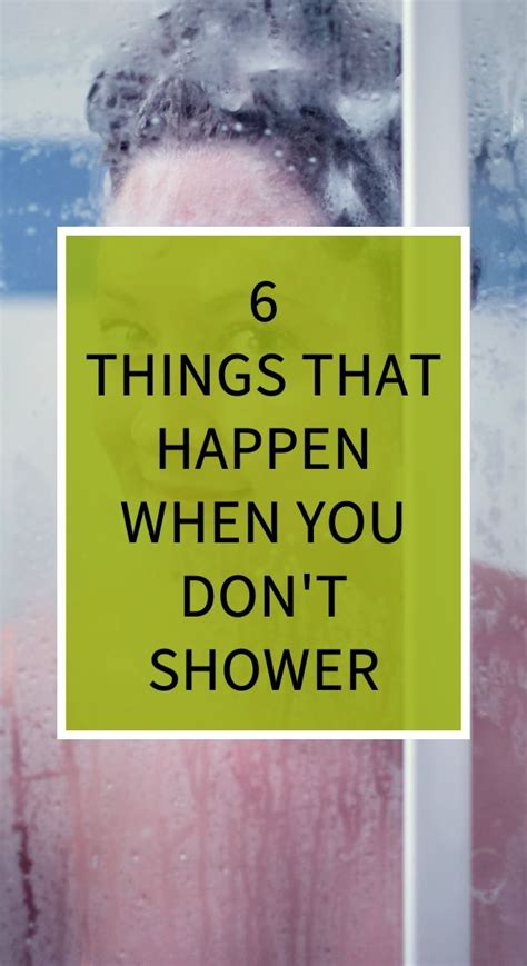 What happens if you don't shower for a week?