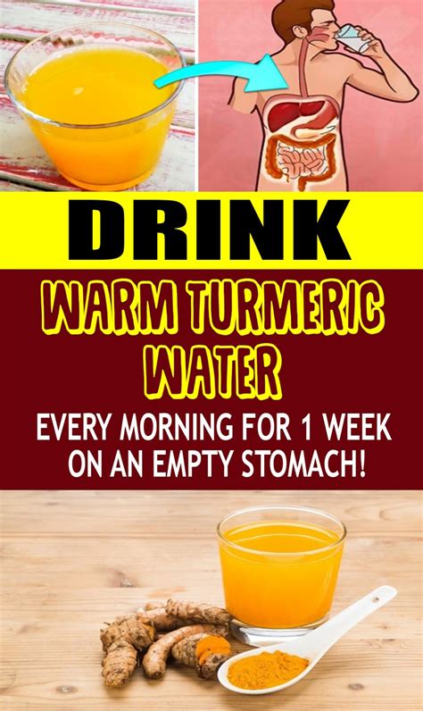 What happens if you drink warm turmeric water every morning on empty stomach?