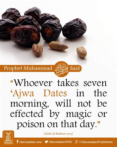 What happens if you eat 7 Ajwa dates?