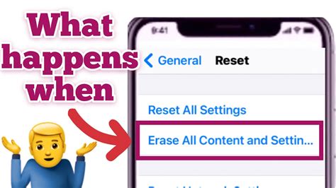 What happens if you erase all content settings?