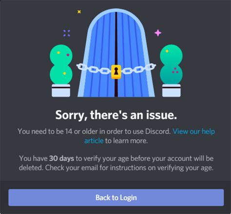 What happens if you fake your age on Discord?