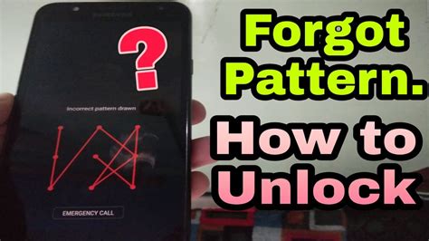 What happens if you forget your unlock pattern?