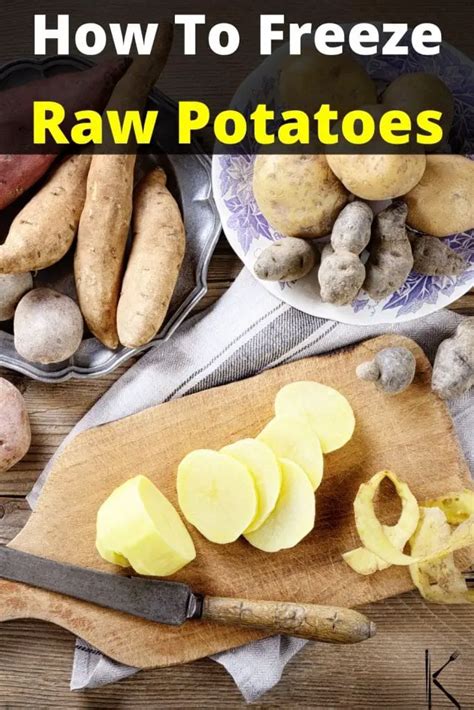 What happens if you freeze raw potatoes?