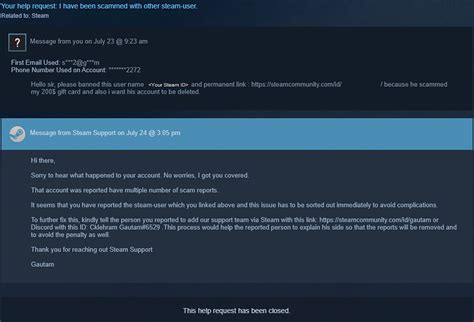 What happens if you get falsely reported on Steam?
