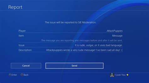 What happens if you get reported on PS4?